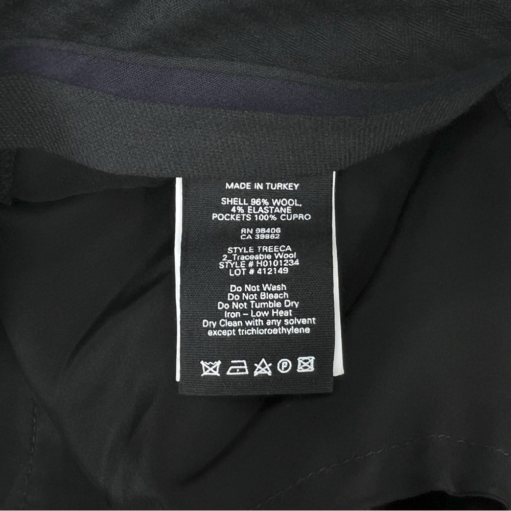 NWT Theory Treeca Pant Black Traceable Wool Cropped Tailored Fit Trousers Pants - Picture 9 of 11